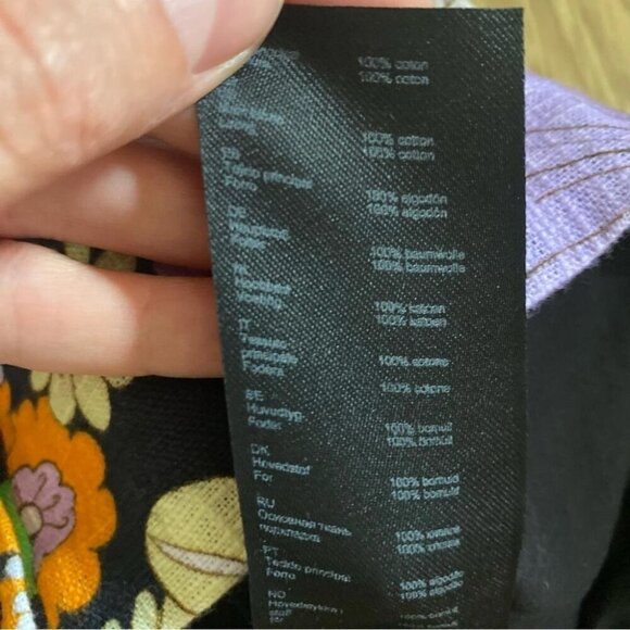 Maje 60s Mod Floral Crop Top Retro Psychedelic Daisy Print Bustier - Picture 13 of 13